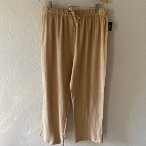 VICKI WAYNE | Womens Gauze Wide Leg Pants NEW Size Petite XL Casual Boho Flowy
